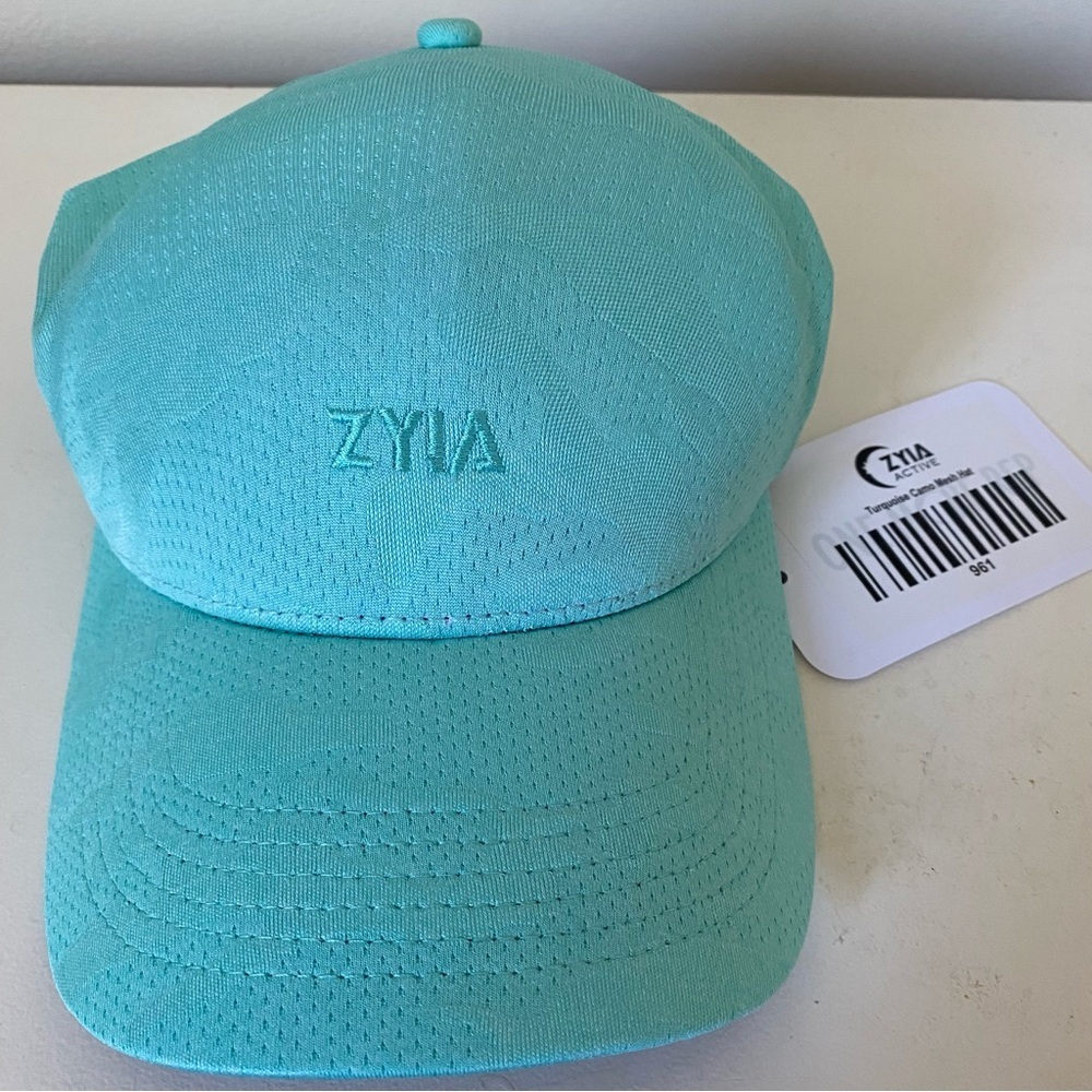 ZYIA Turquoise Camo Mesh Hat